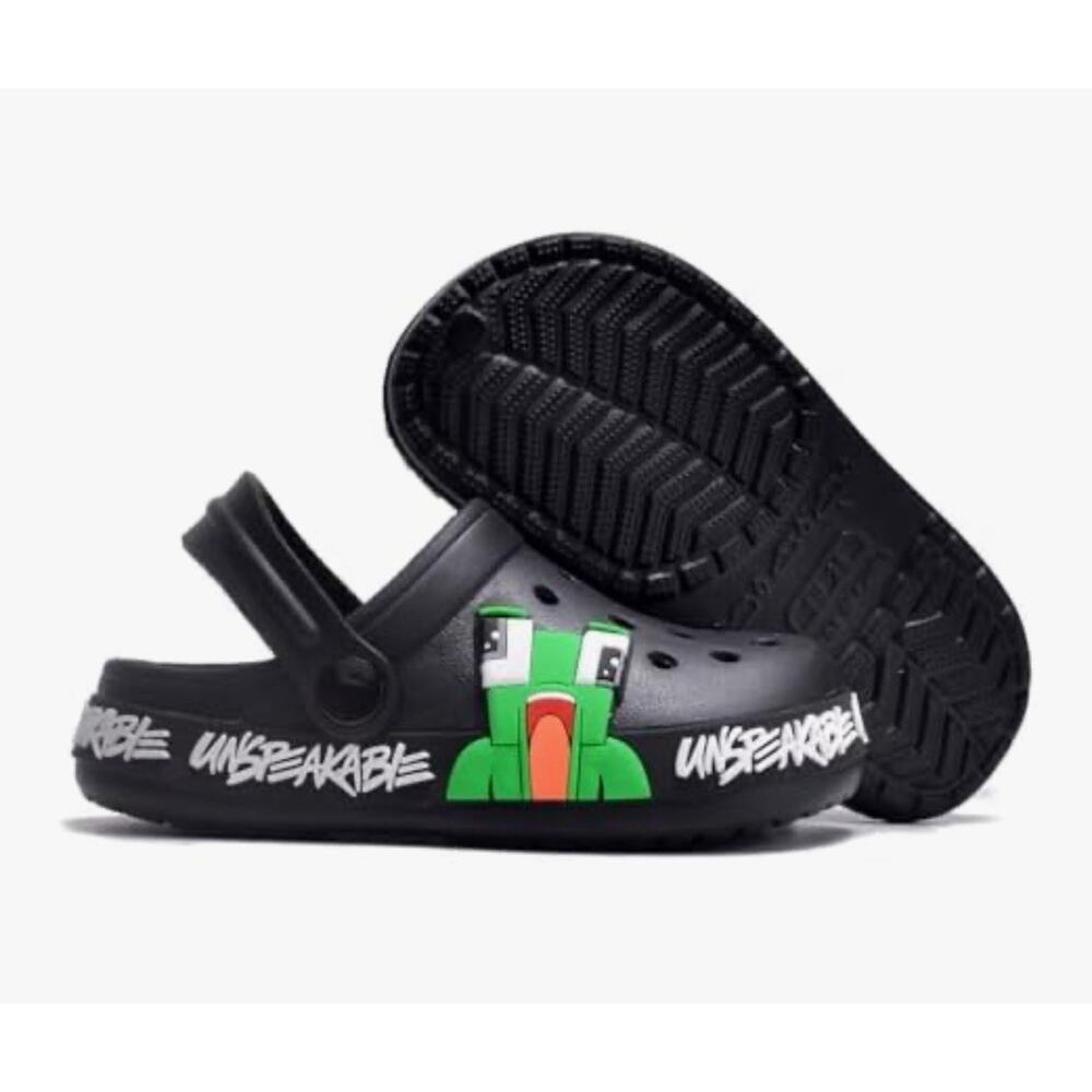Unspeakable Minecraft Size 9.5 Girls Boys Kids Clogs Water Shoes Sandals Beach